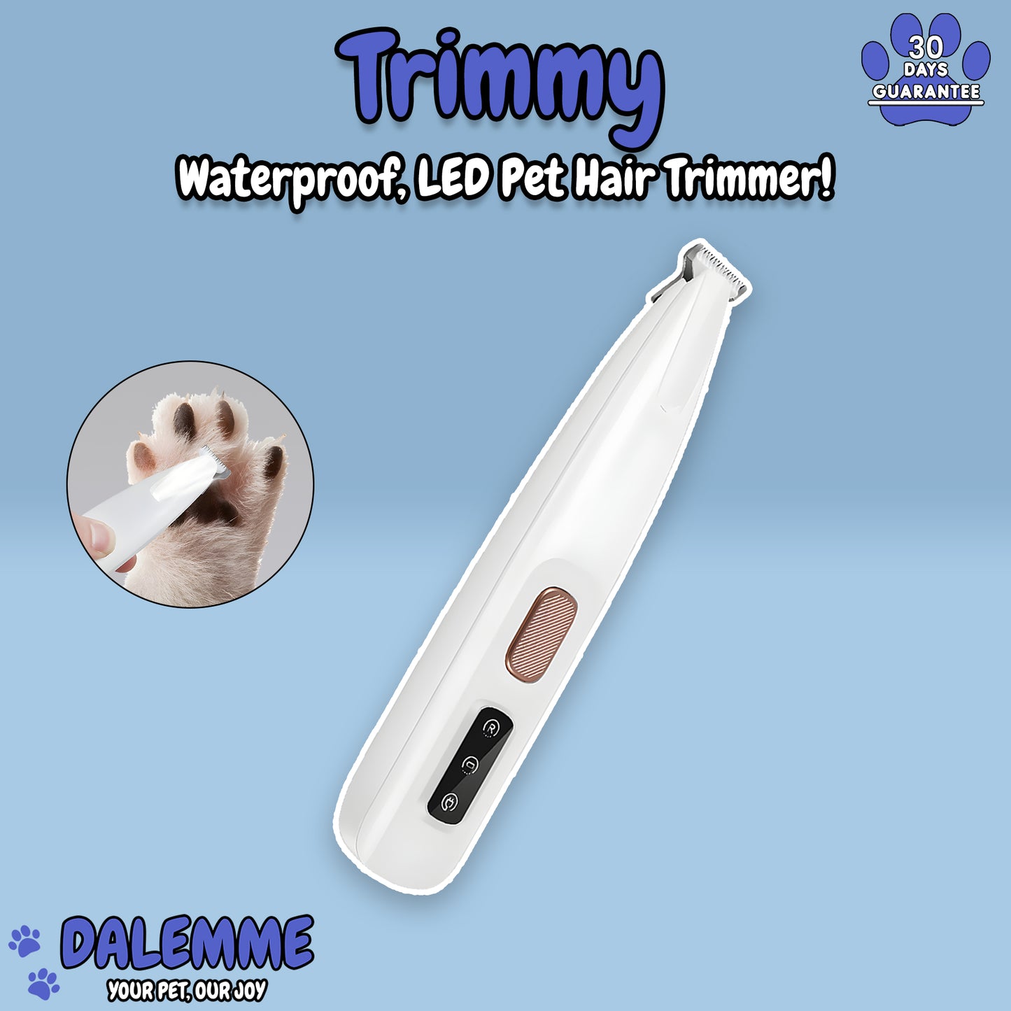 Trimmy | Waterproof, LED Pet Hair Trimmer