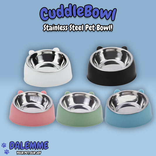 CuddleBowl™ | Stainless Steel Pet Bowl